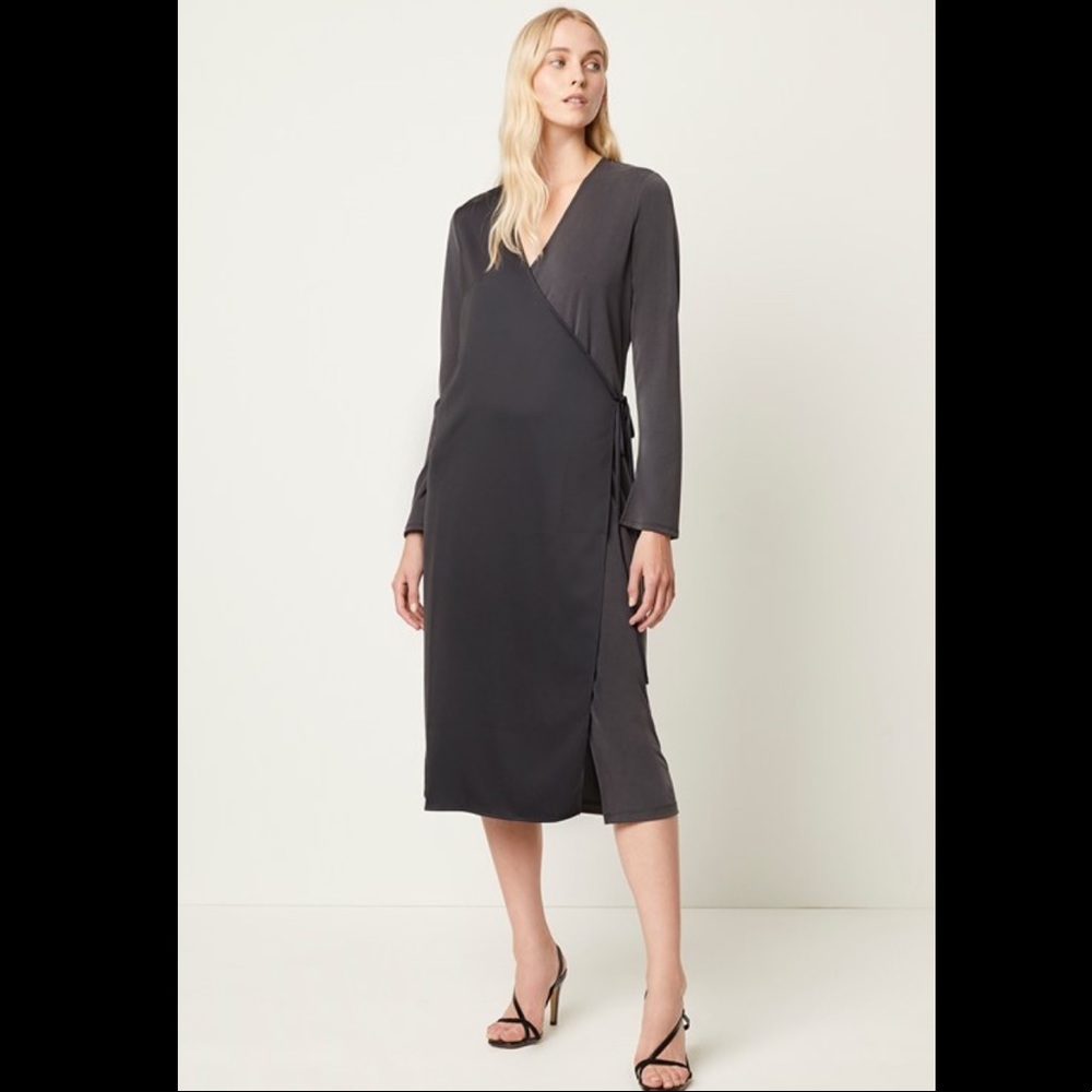 NWT FRENCH CONNECTION Soffie Wrap Tie Dress | Sz Small